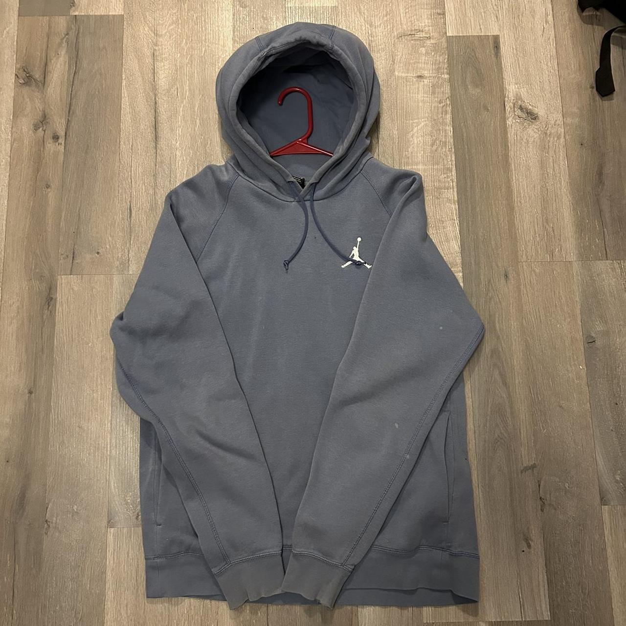 Blue Jordan hoodie Size large - Depop