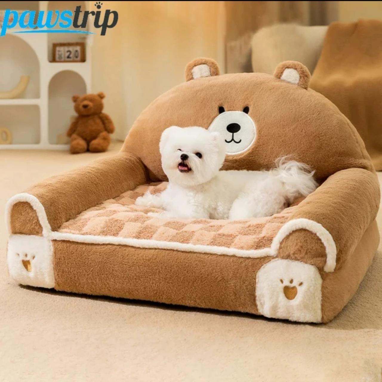 Cozy Pet Dog Bed Sofa Winter Warm Pet Bed For Dogs... Depop