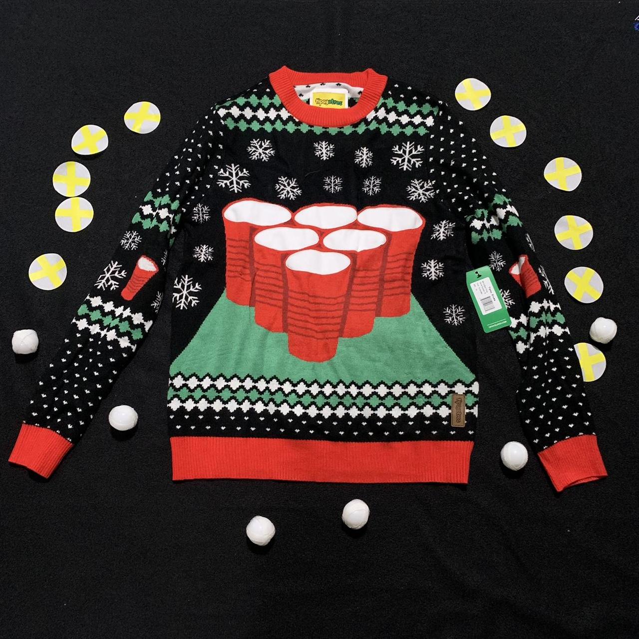 Beer pong ugly deals christmas sweater