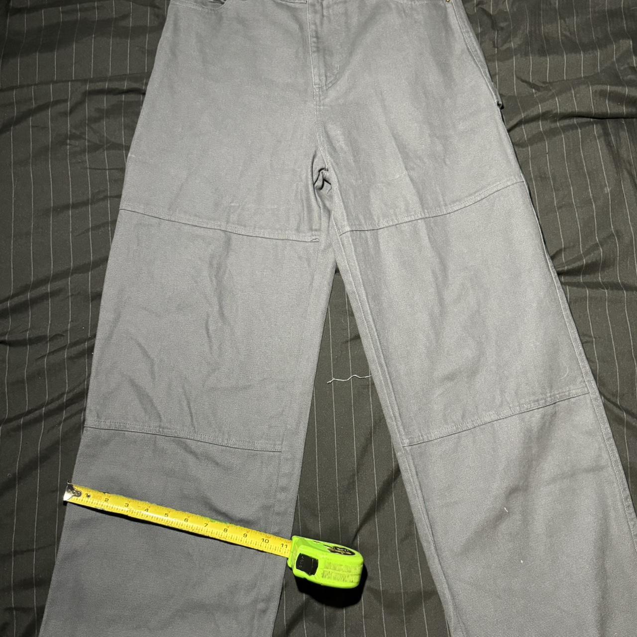 No Boundaries Grey Carpenter Pants 30x31 Large Leg - Depop