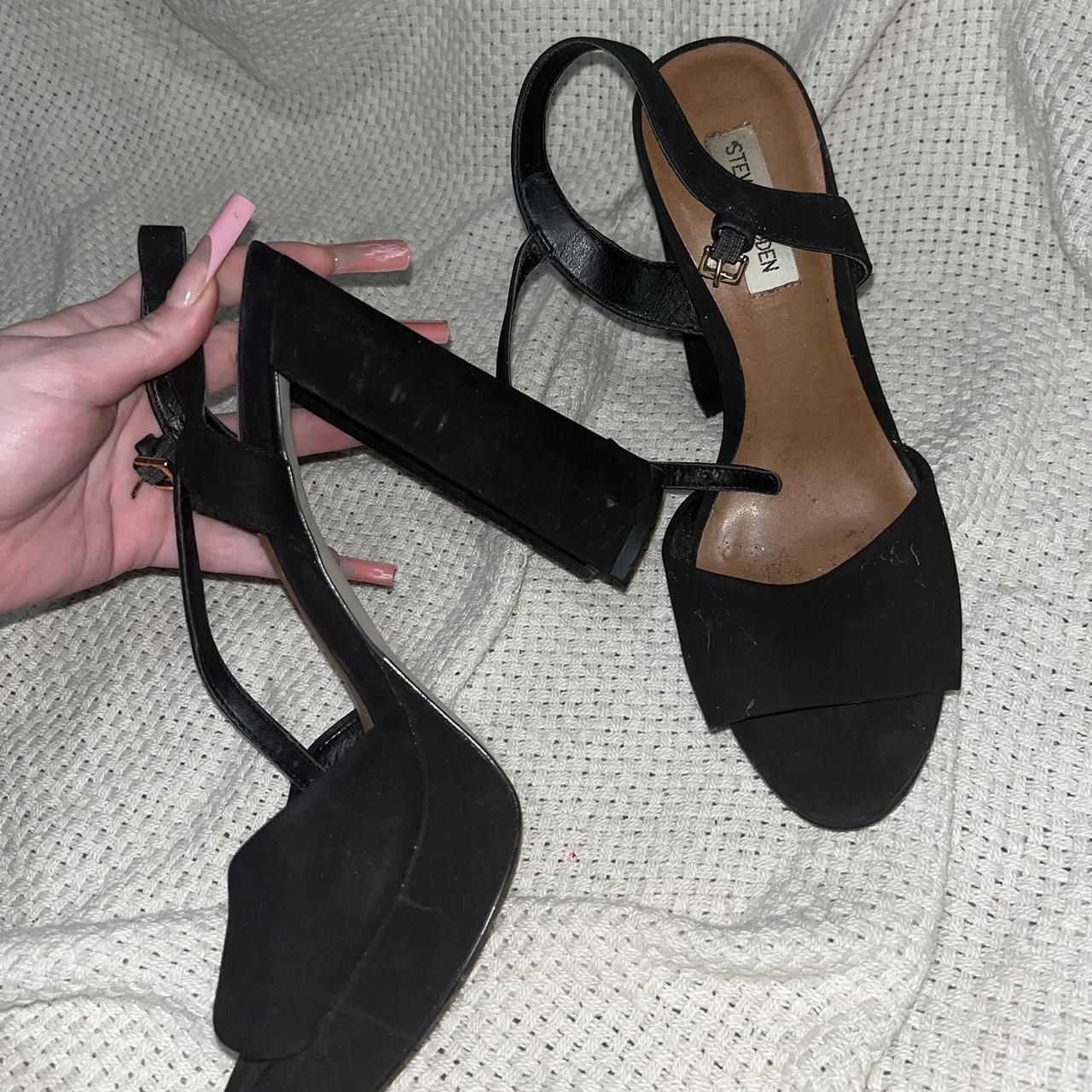 Steve Madden black high heels. Size 10 They are a... - Depop