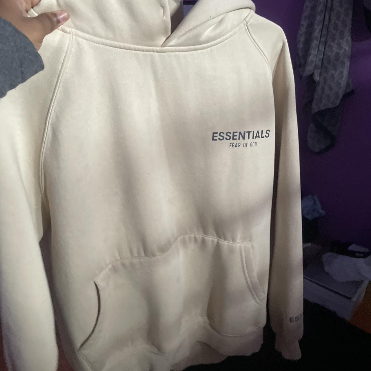 cream essentials hoodie Depop