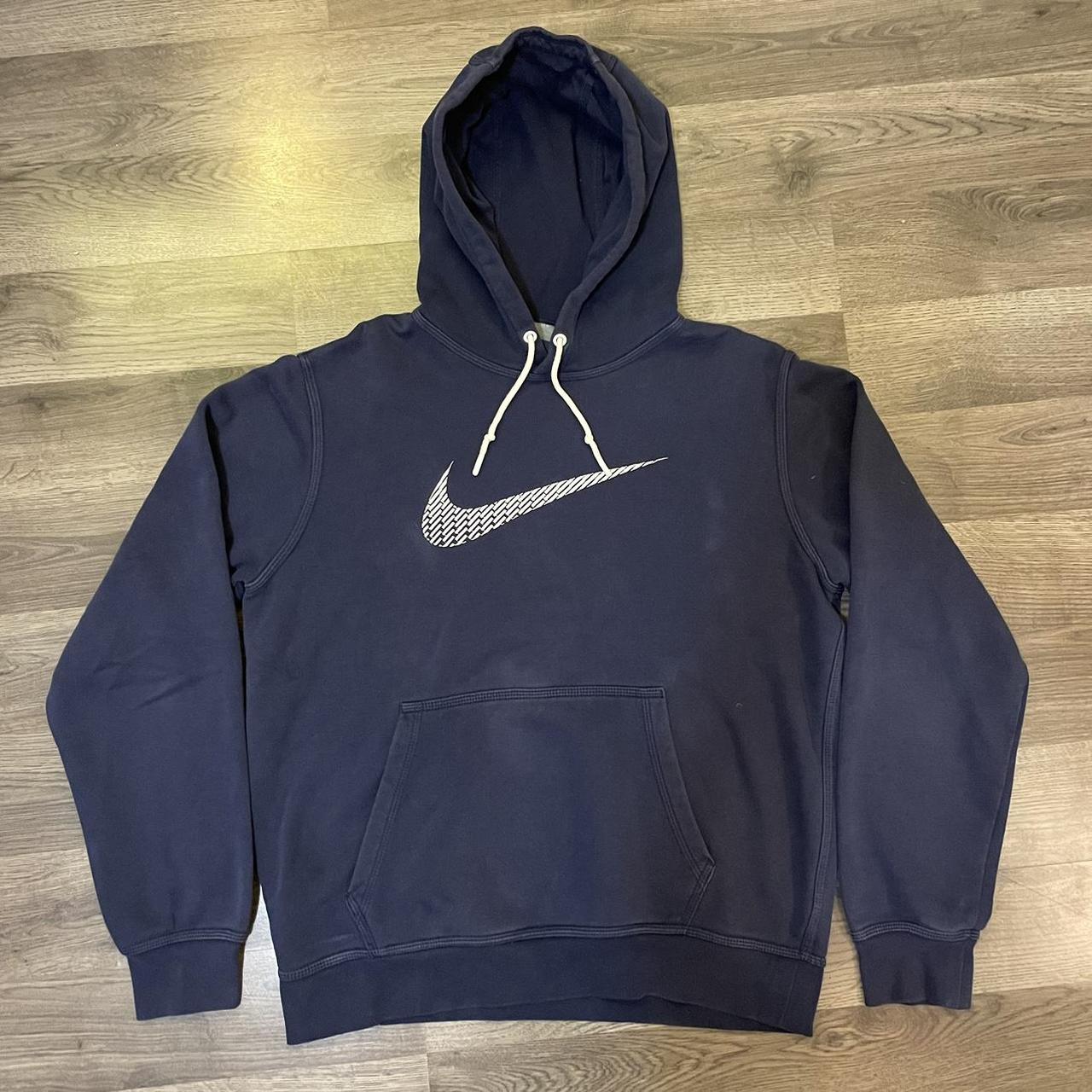 Nike Embroidered Hoodie - Size medium - Some fading... - Depop