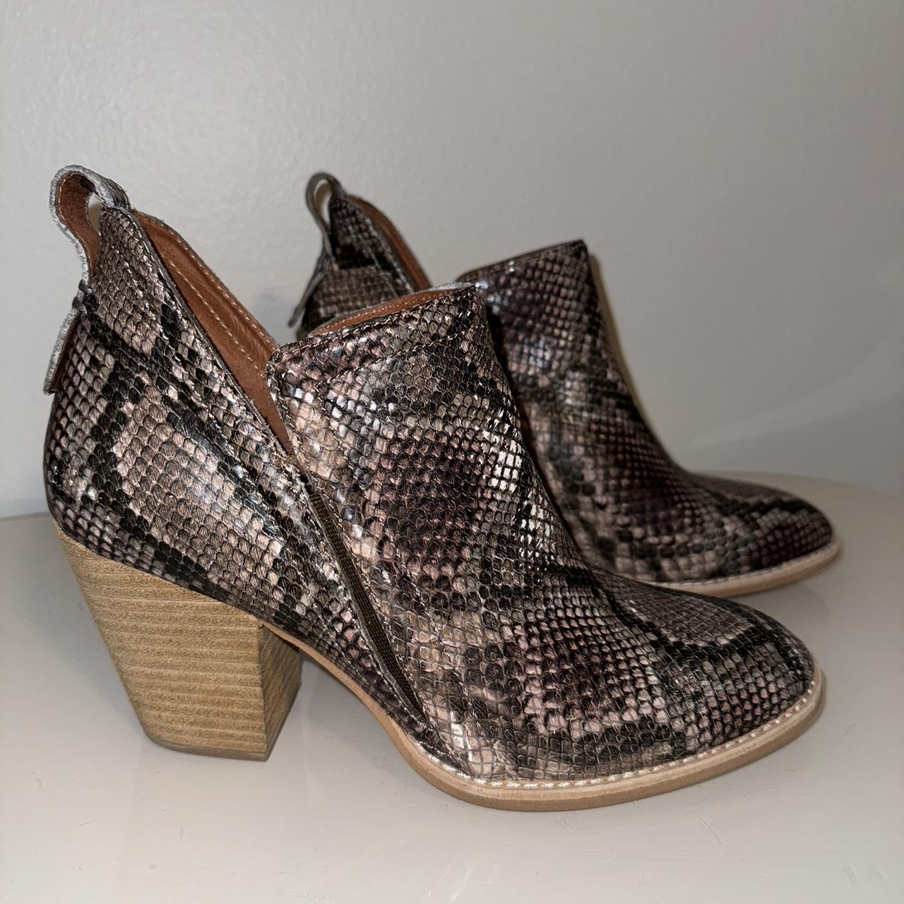 Jeffrey campbell cheap snakeskin booties