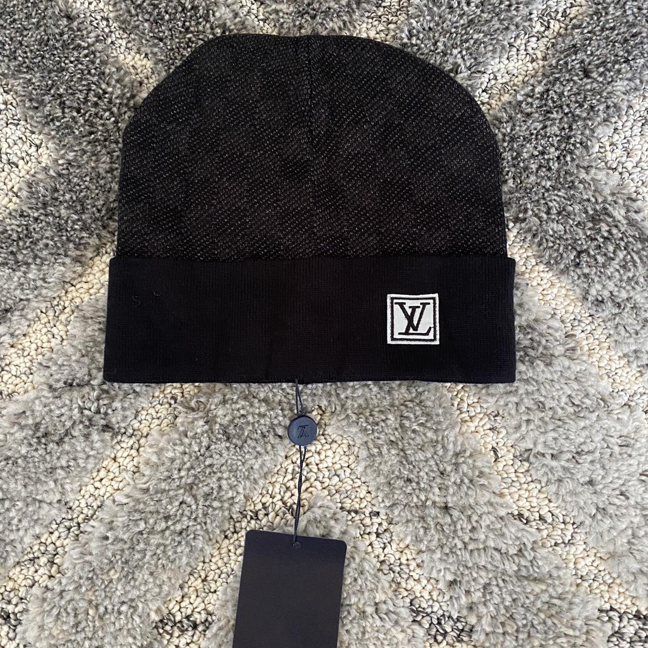 Black louis cheap vuitton beanie