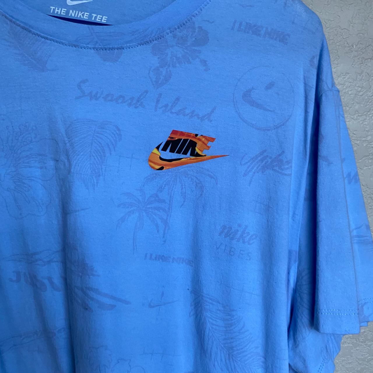 Men's XXL Light Blue Nike T-Shirt - Depop