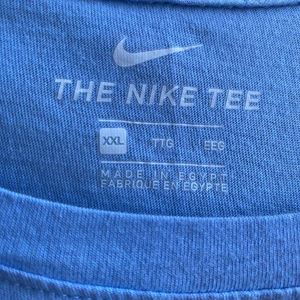 Men's XXL Light Blue Nike T-Shirt - Depop