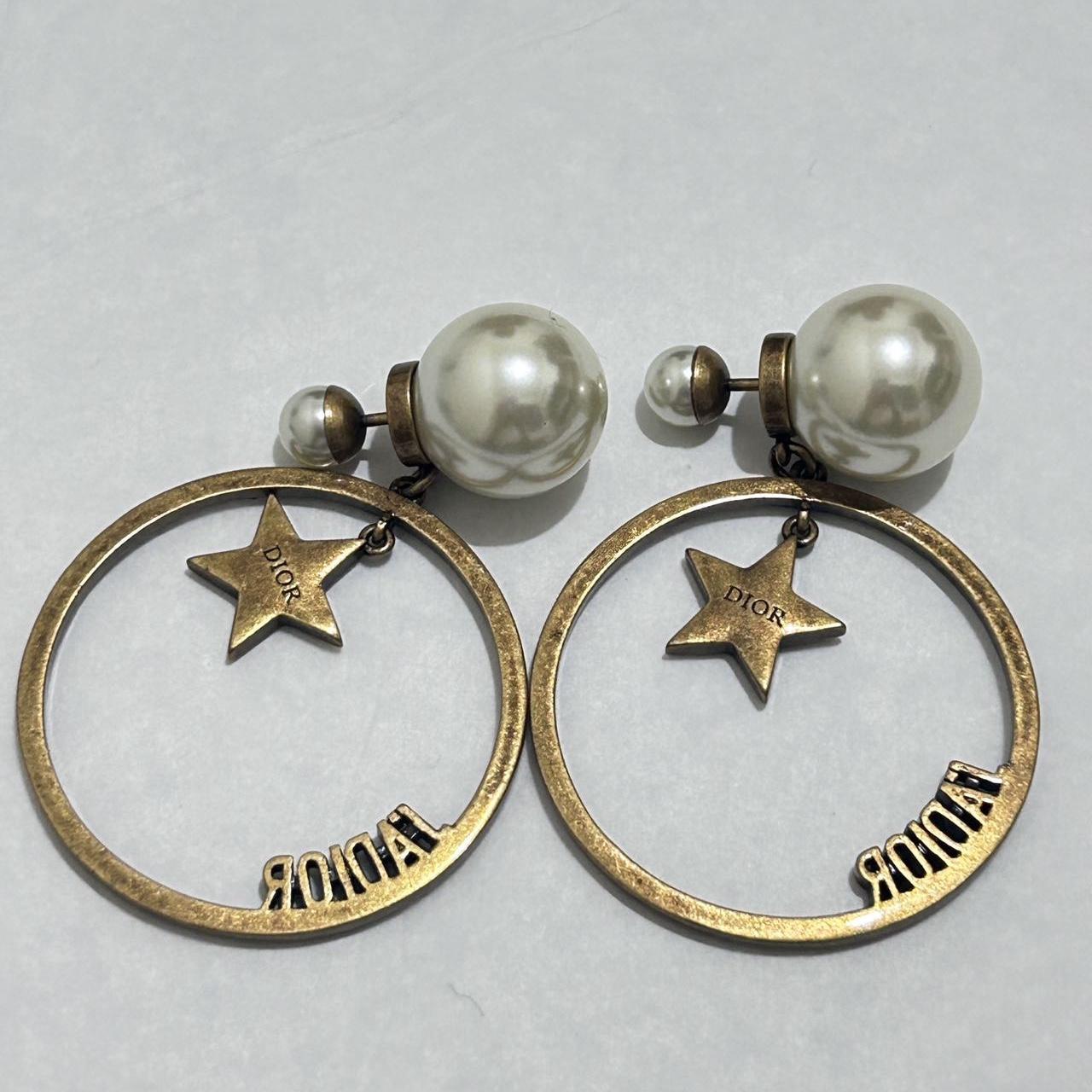 Dior star and outlet moon earrings