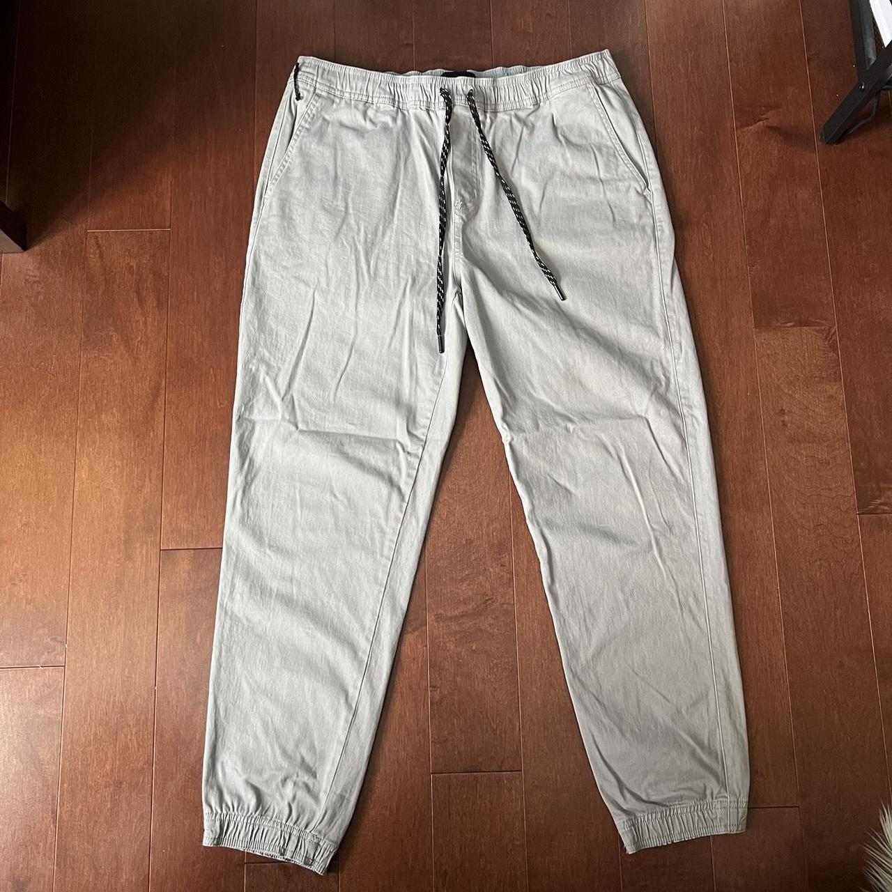 XL RSQ Men's Grey Joggers - worn once or twice - no - Depop