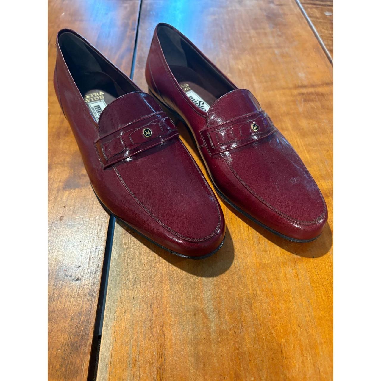 Mister Tee Men's Loafers - Red/Brown - US 10 – MiSter Burgundy Loafers Extra Wide Slip On …