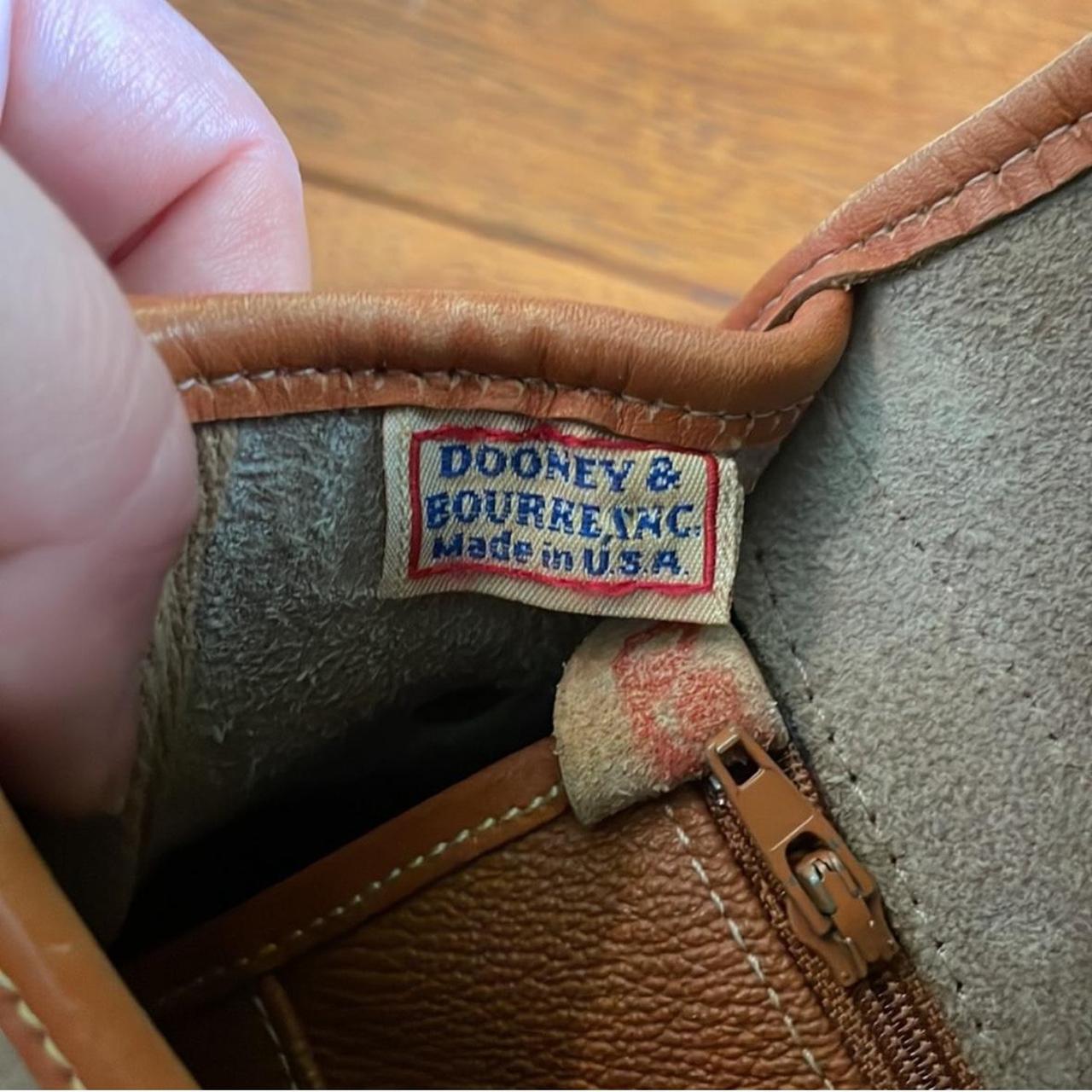 Vintage Dooney & Bourke 70's Over Pebble Leather Over Under Taupe deals Crossbody Bag