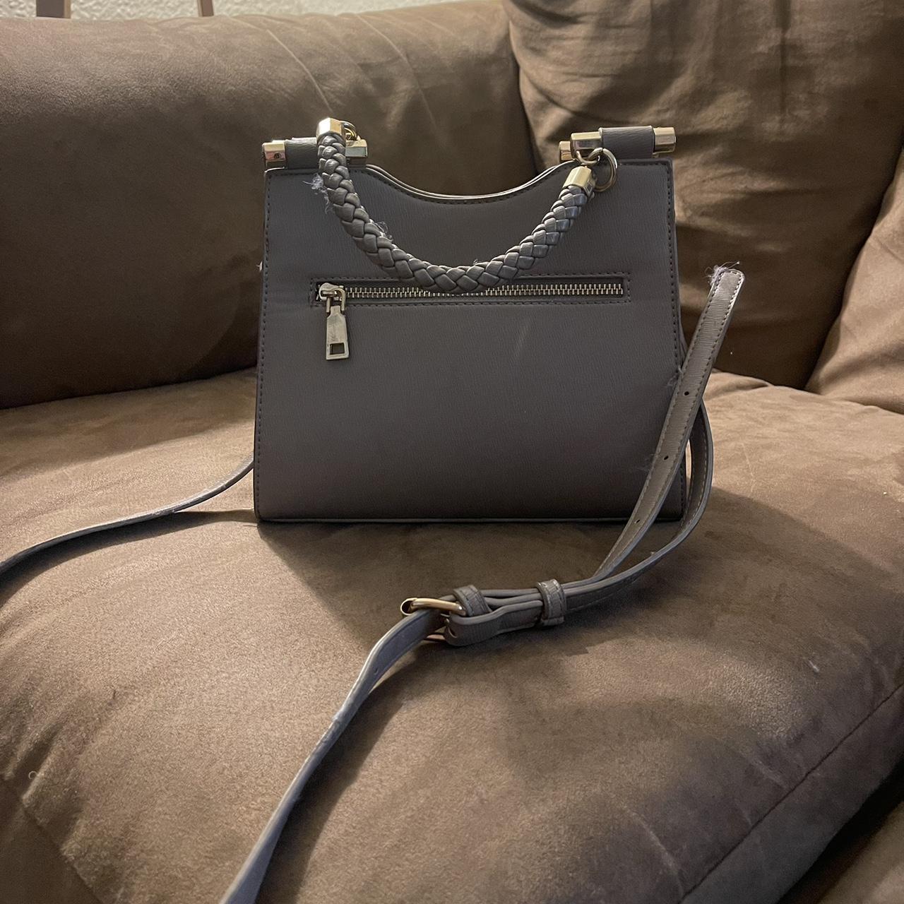 Small medium sized handbag purse A light grey