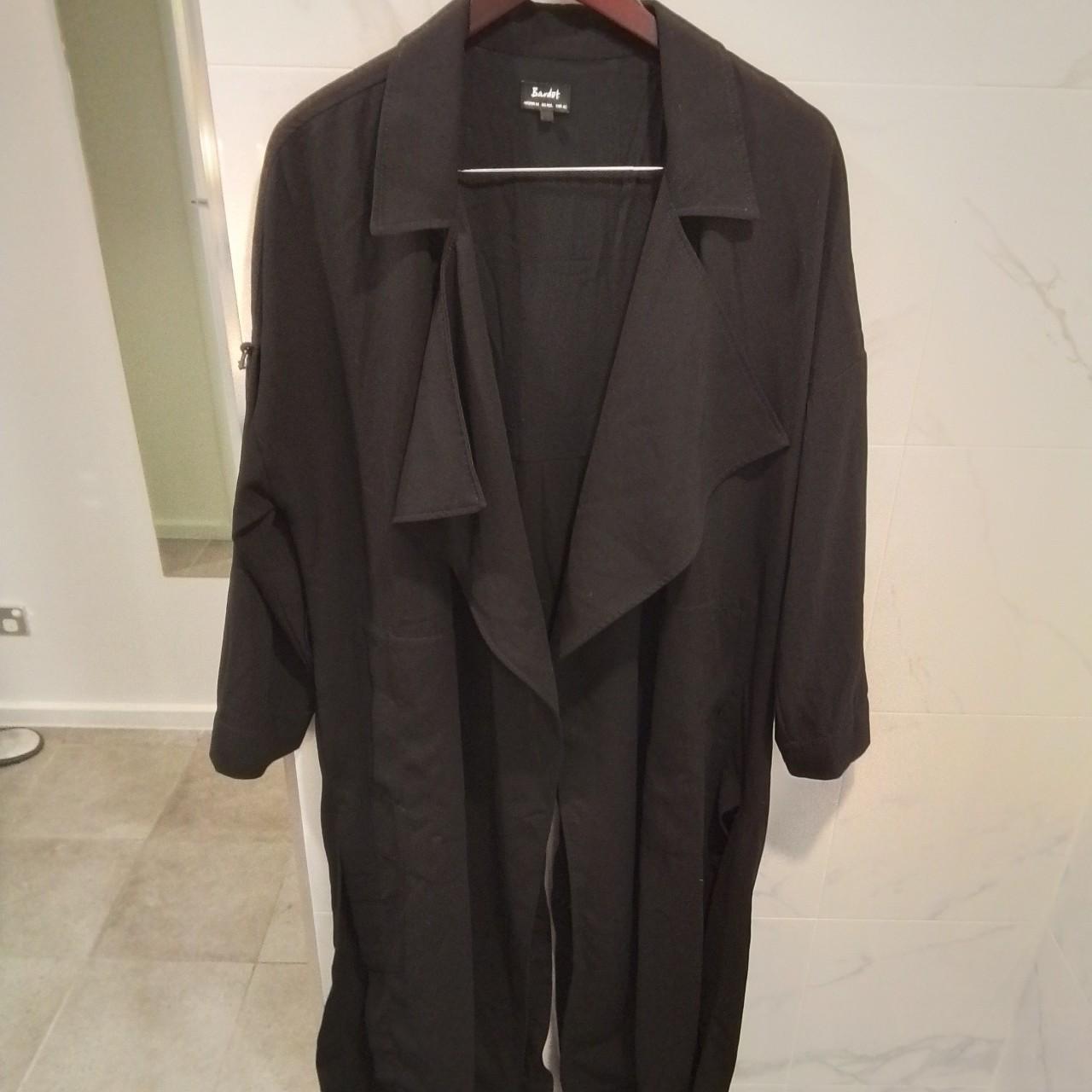 Bardot long coat/jacket Long, panelled, splits open... - Depop