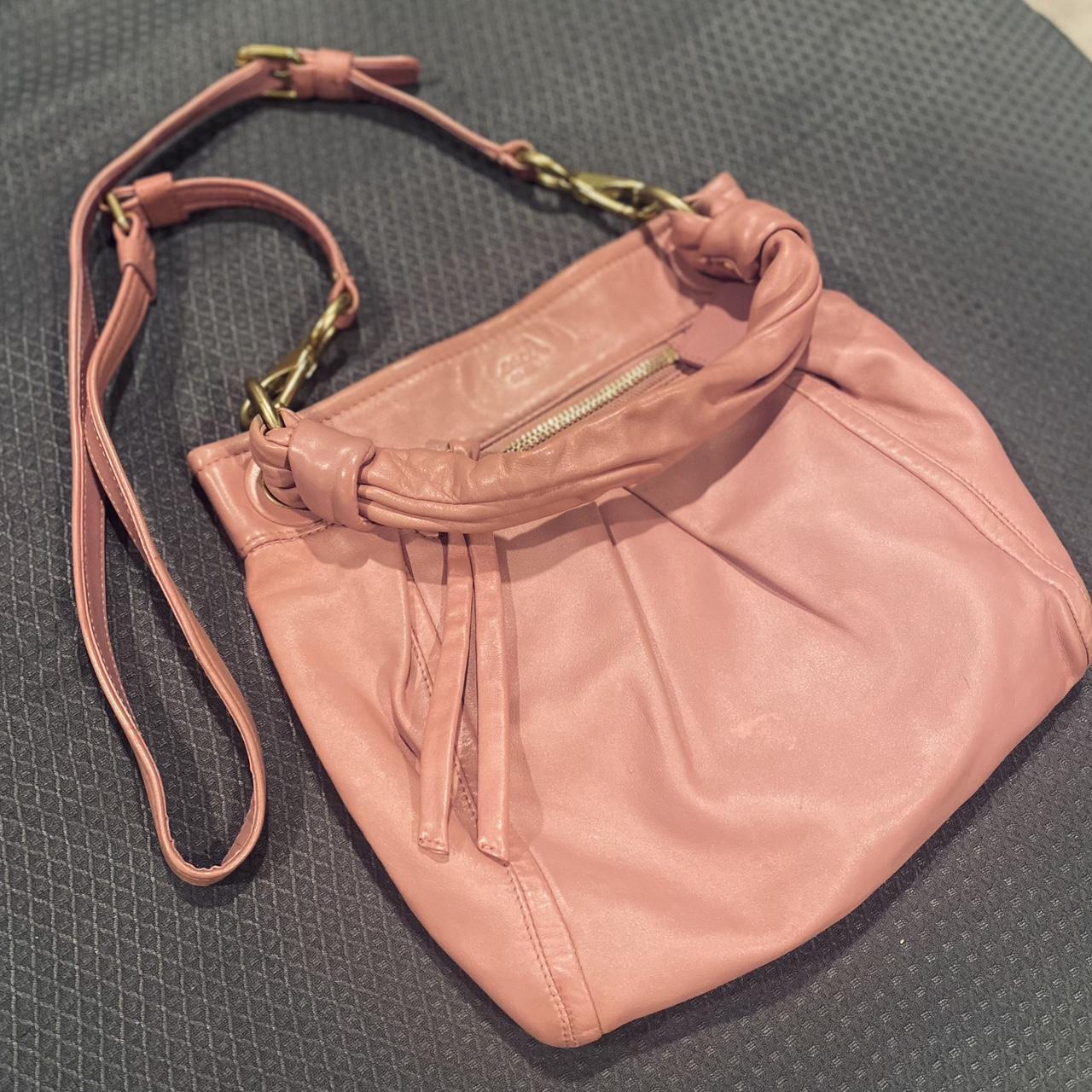 Coach Pink Signature Orange Stripe Canvas Coated Crossbody Purse Bag | eBay