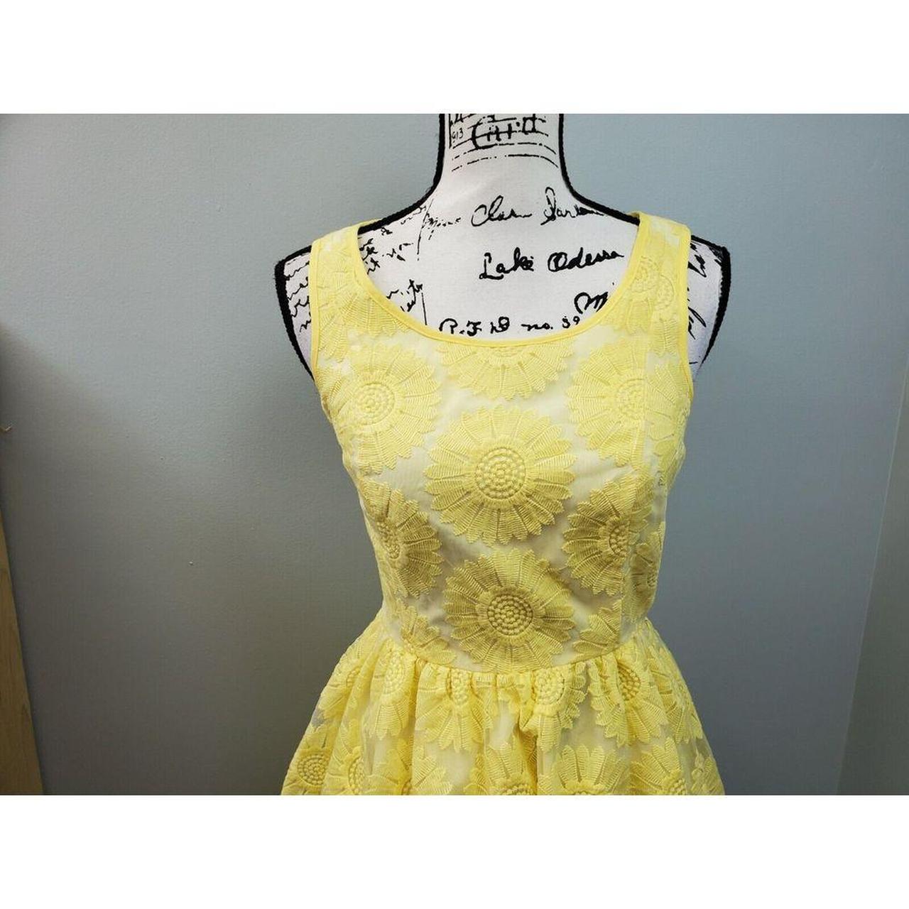 LC Lauren Conrad Mini Dress Women s 4 Yellow. Depop