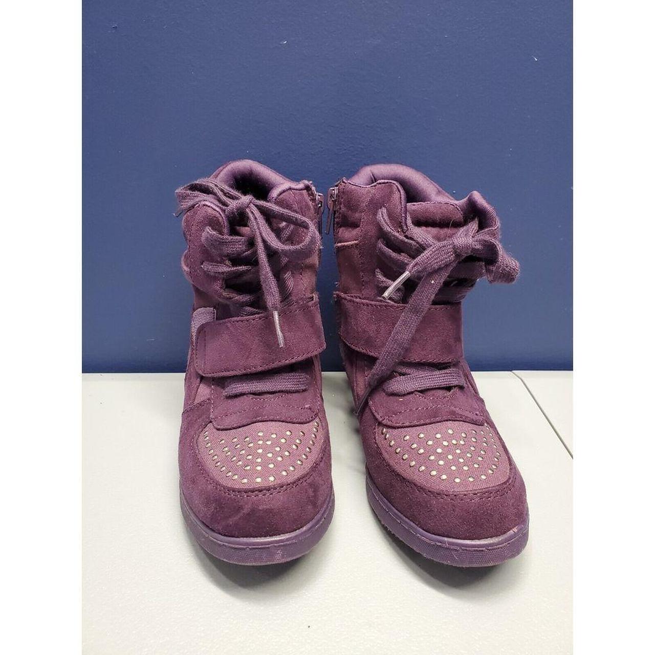 Cherokee Wedge Trainers Boots Girls Size 3 Purple. Depop