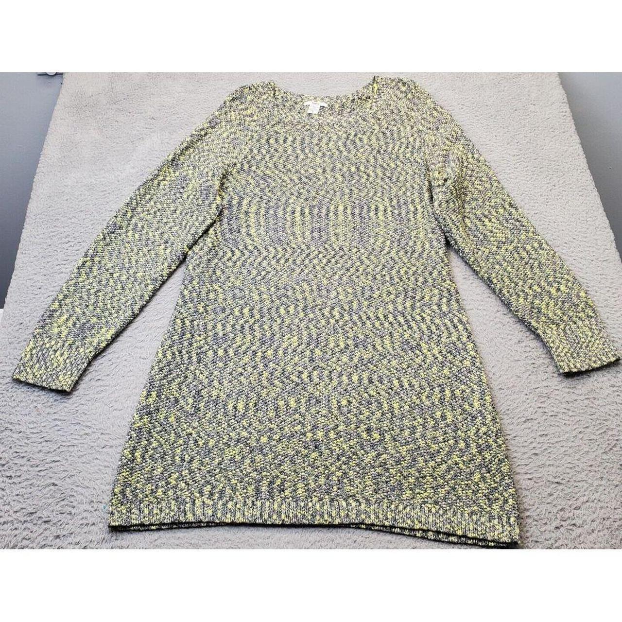 Bar III Sweater Dress Women XL Multi Knit Long