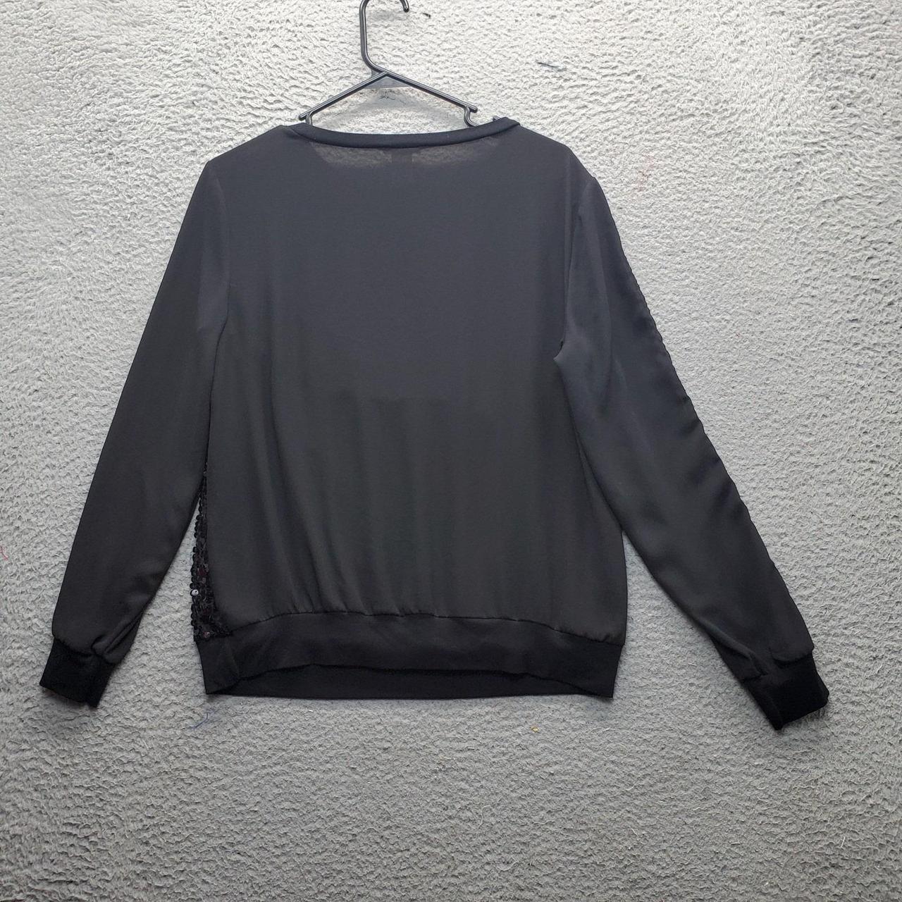 Cache Women's Blouse - Black - L – Cache Sequin B… - image 2