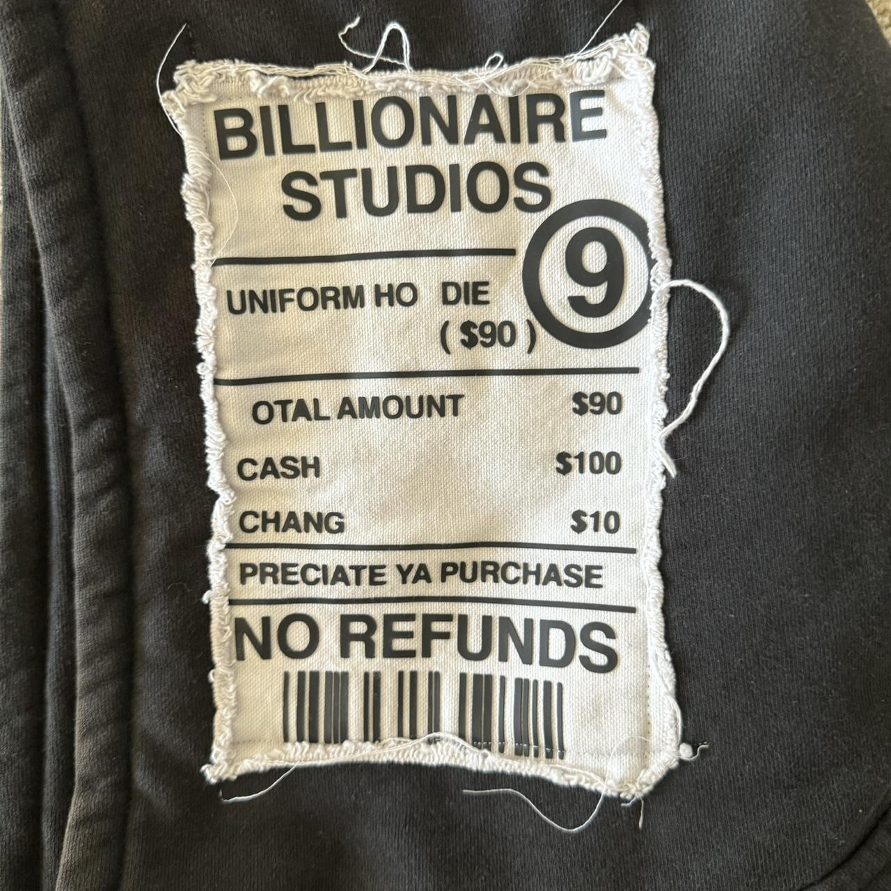 OG Billionaire Studios Hoodie Wide Fitted... Depop