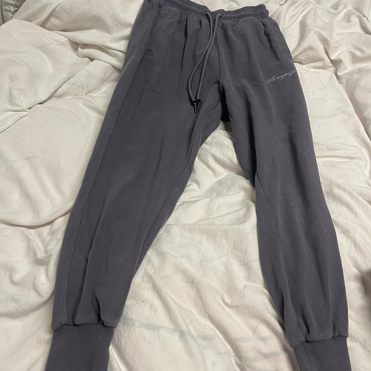 Young LA Sweatpants sz XL YLA sweatpants in grey - Depop