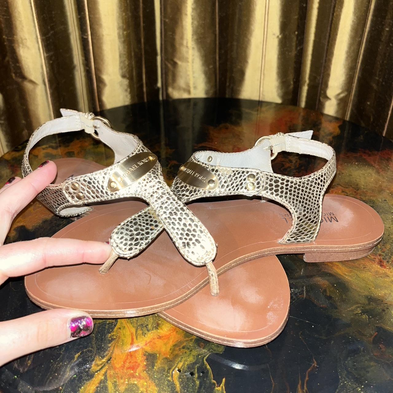 Michael kors snakeskin sandals online