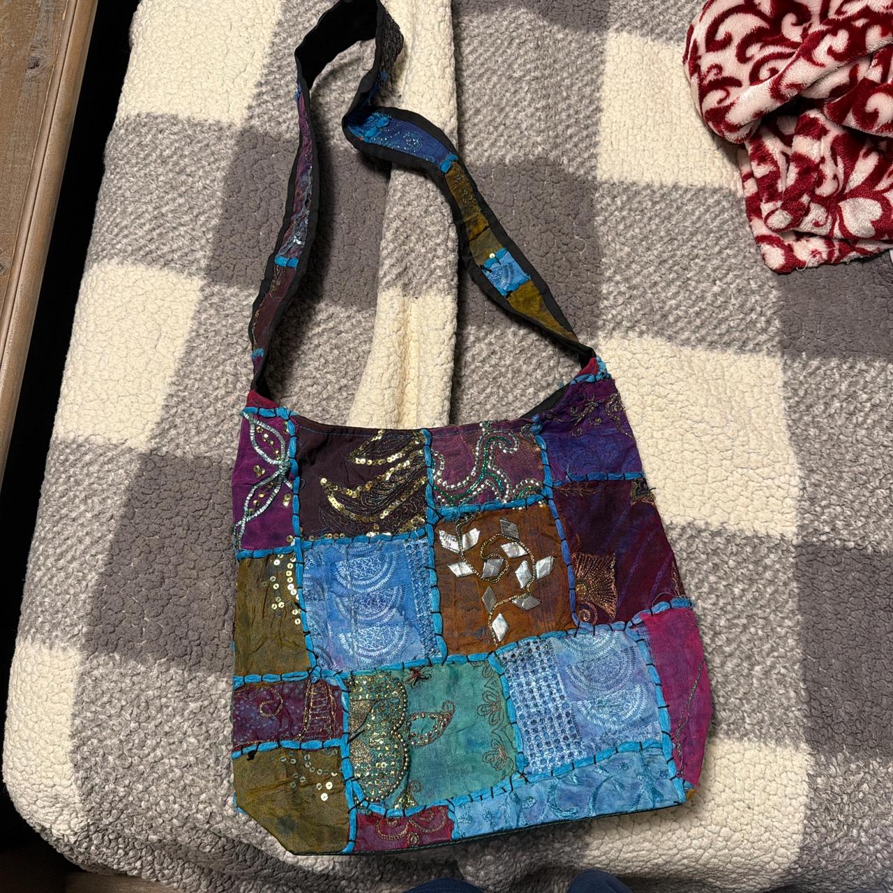 Women's Bag - Multi – Multicoloured patchwork bag… - image 1