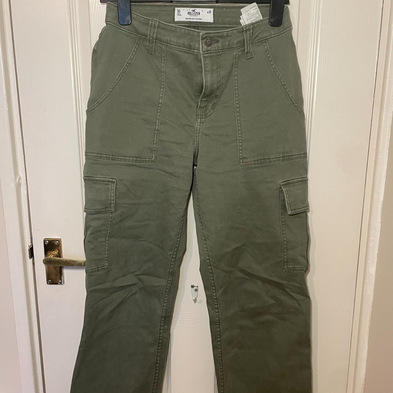 Womens High-rise utility dad pants Hollister Size 3S... - Depop