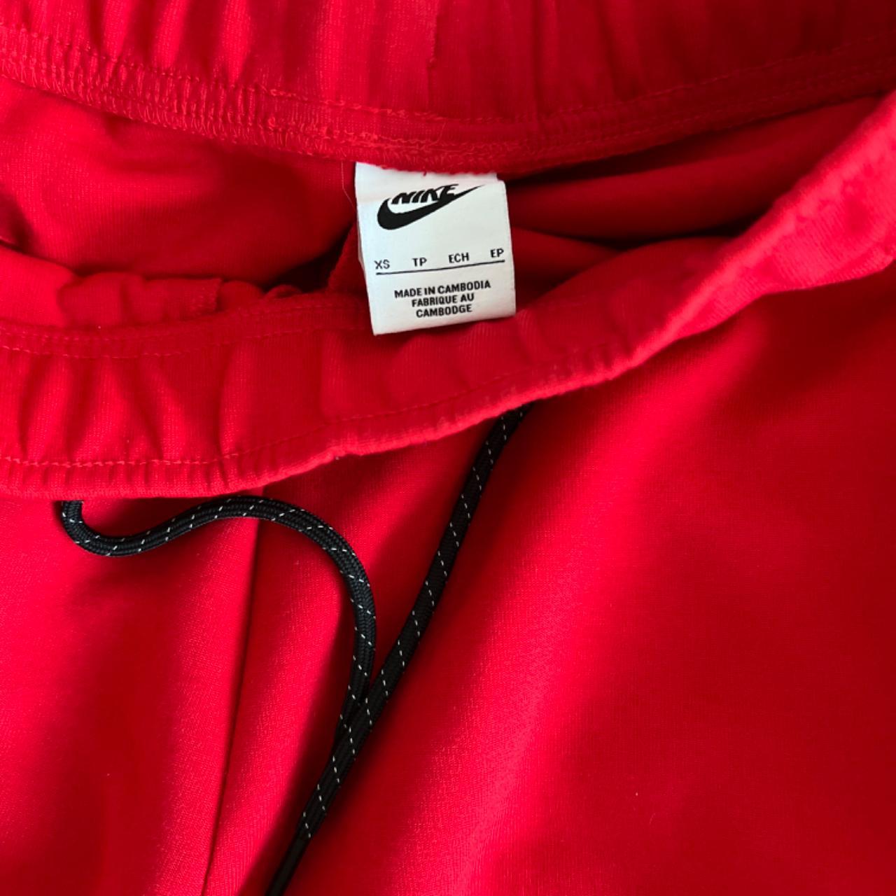 Xs red Nike tech fleece full tracksuit limited edition - Depop