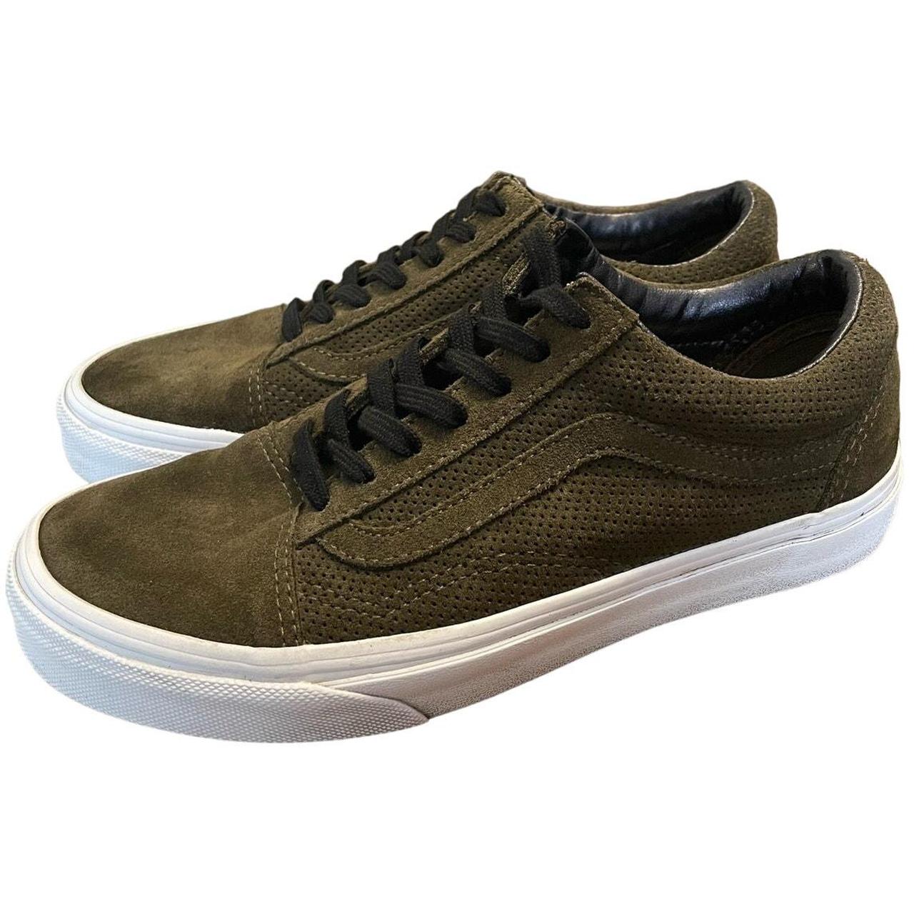 Olive green vans womens online