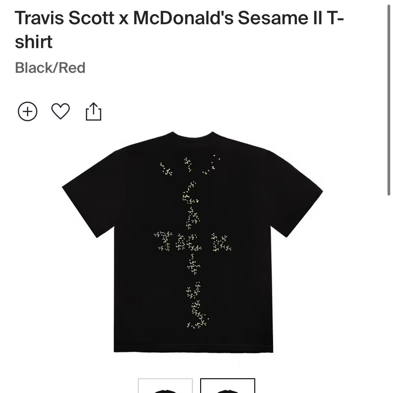 Cactus Jack x McDonalds Sesame Inv buy Black - M