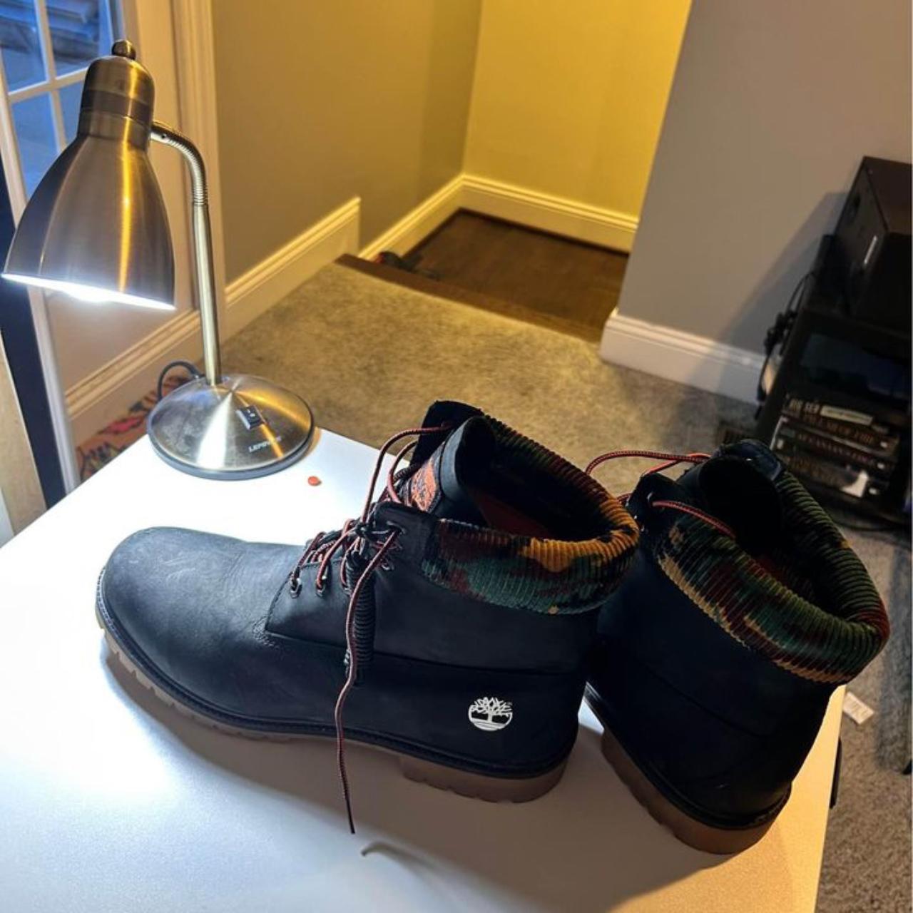 Men's Black Camo Timberland Size 13 Depop