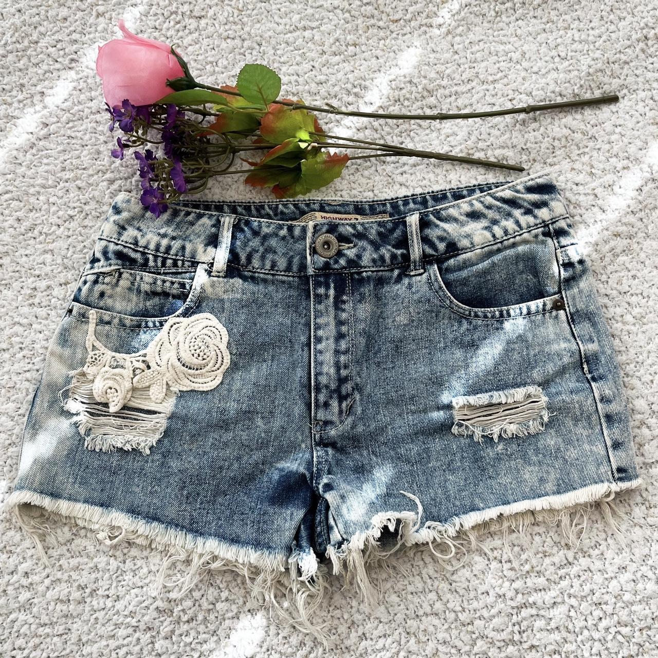 pull and bear shorts New Very Cute Ripped Jean Shorts With Pockets | eBay