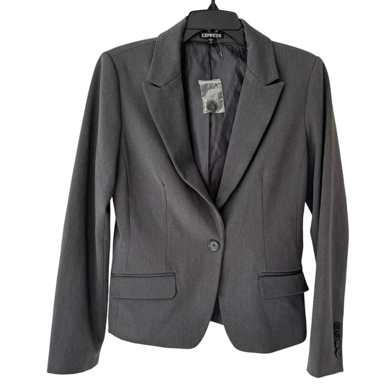 Express Women's Suit Grey 10 – Express Womens Single Breasted