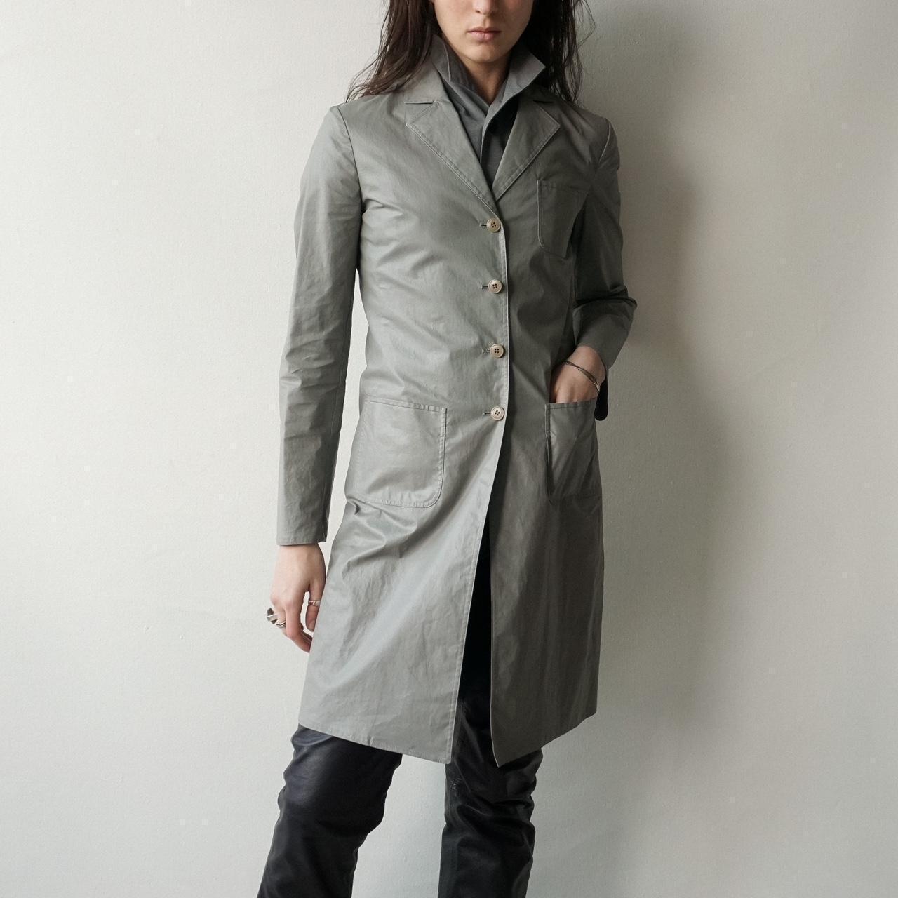 Miu Miu Women's Duster Jacket - Grey - S – Miu Mi… - image 2