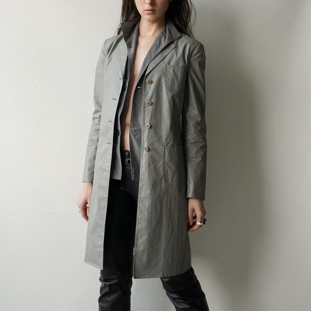 Miu Miu Women's Duster Jacket - Grey - S – Miu Mi… - image 4