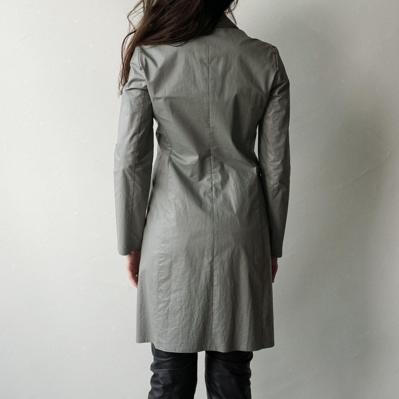 Miu Miu Women's Duster Jacket - Grey - S – Miu Mi… - image 5