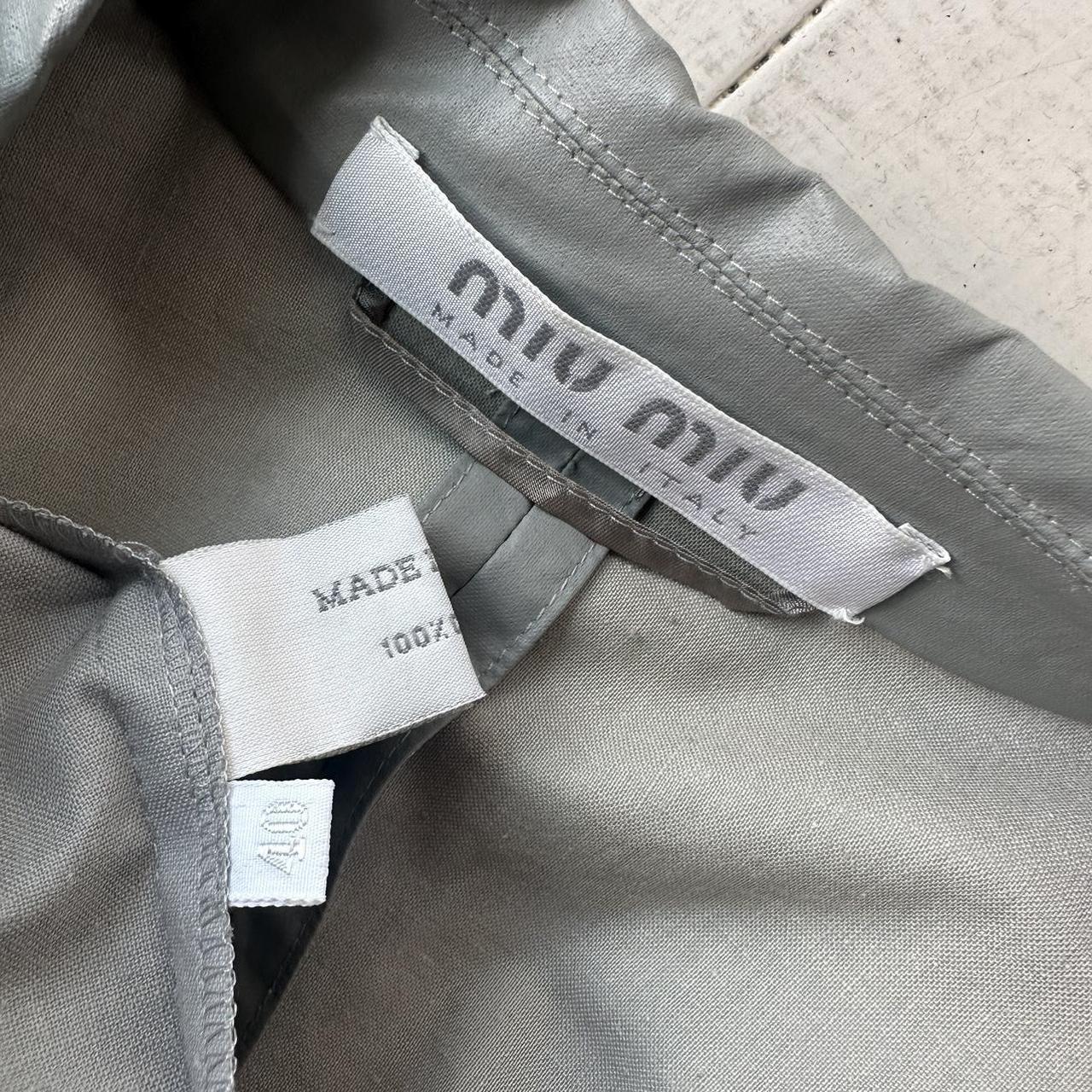 Miu Miu Women's Duster Jacket - Grey - S – Miu Mi… - image 7