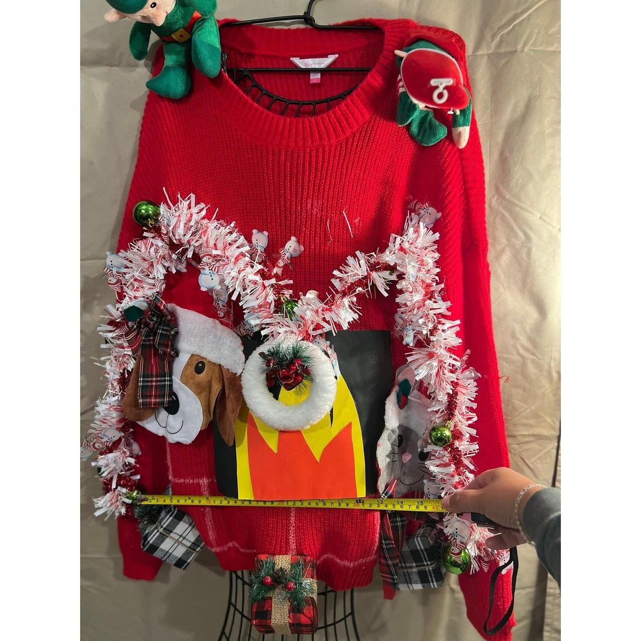 No Boundaries Women's Sweater - Red - 3XL – NO BO… - image 1