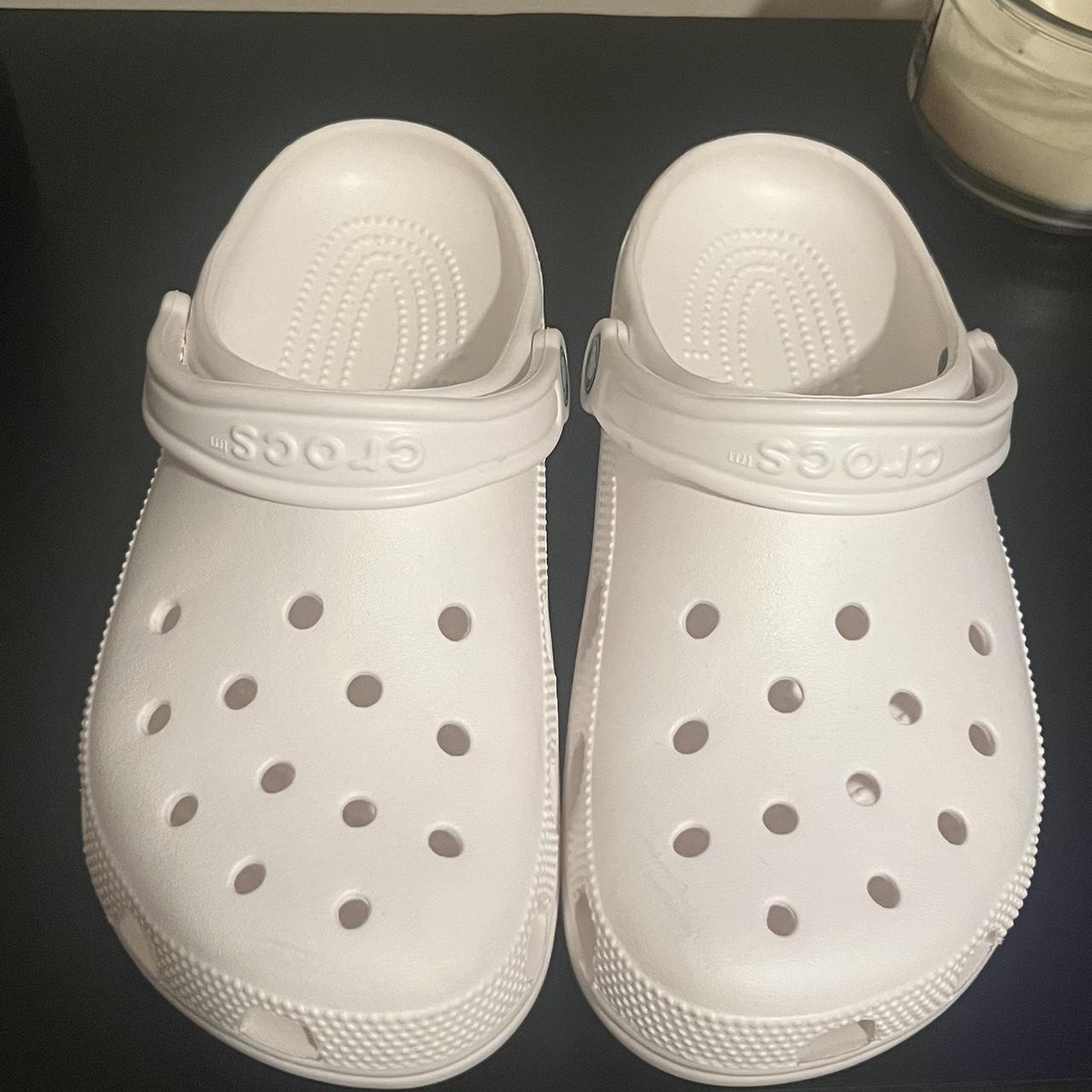 White Crocs - Depop