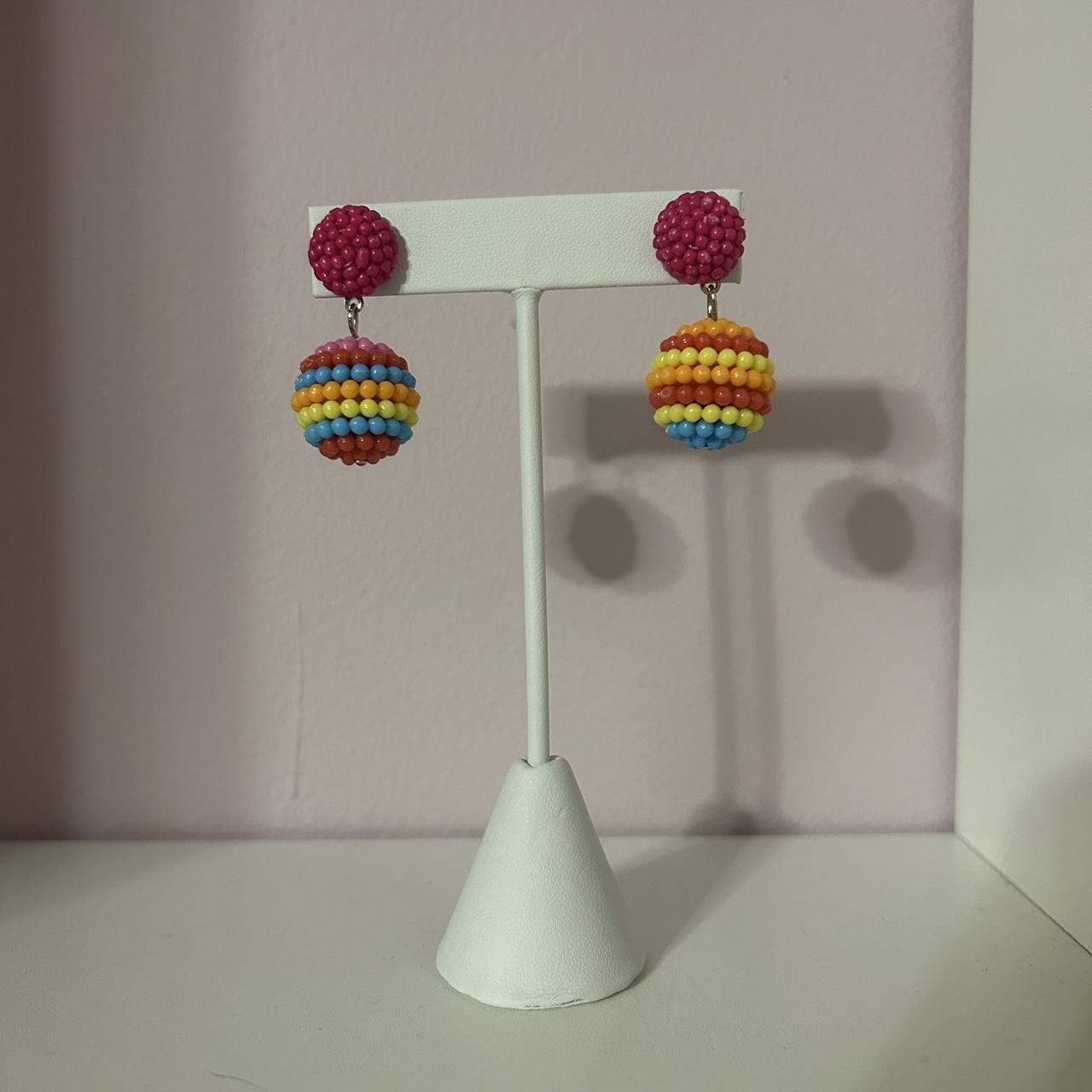 Women's Earrings - Multi – Multi-colored earrings… - image 1