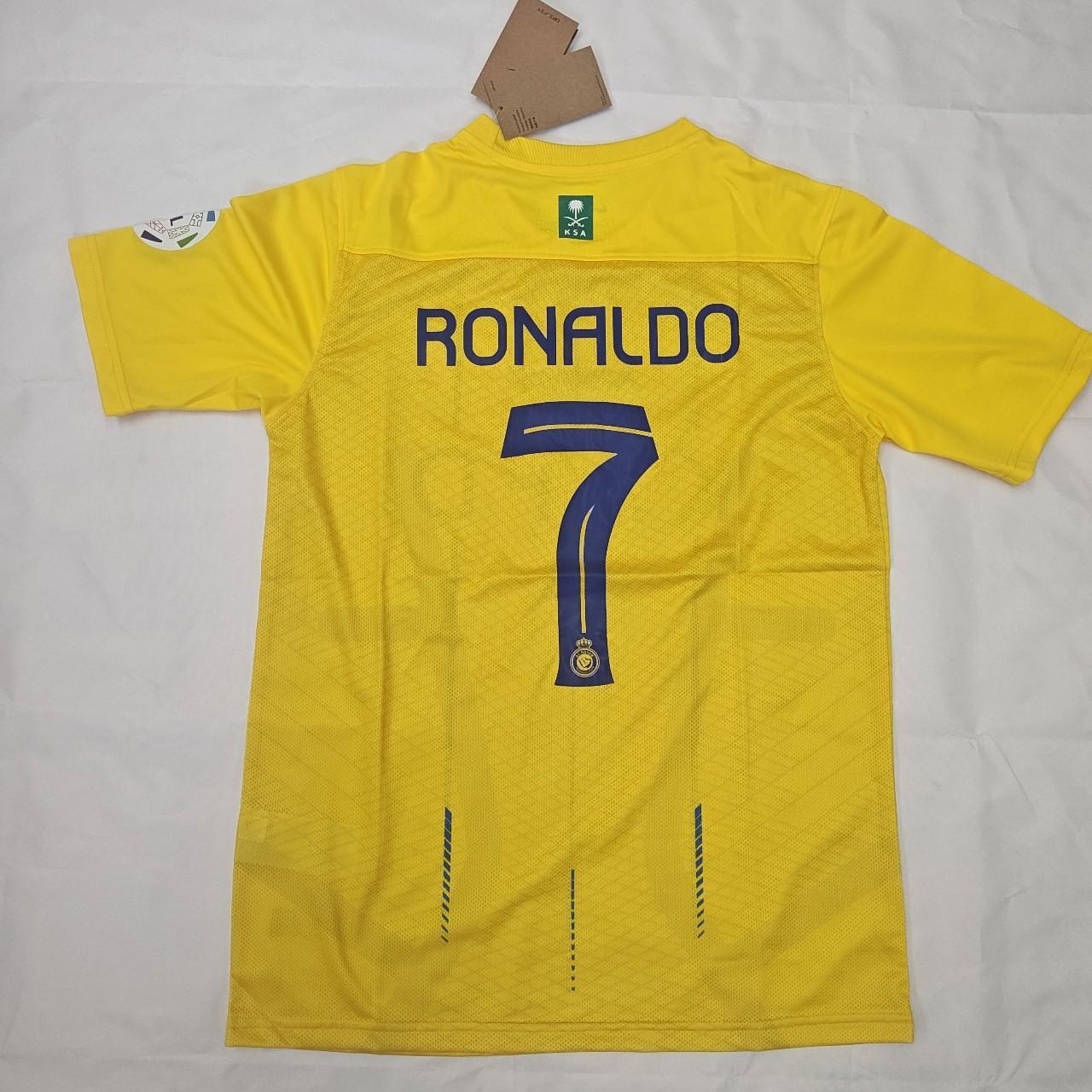 Cristiano Ronaldo Al Nassr Jersey CR7 Yellow Brand... - Depop