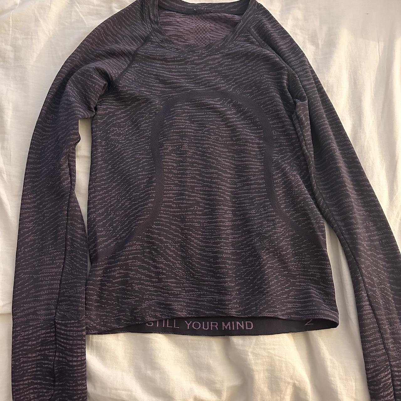 Cute purple pattern Lululemon Run Swiftly Tech Long - Depop