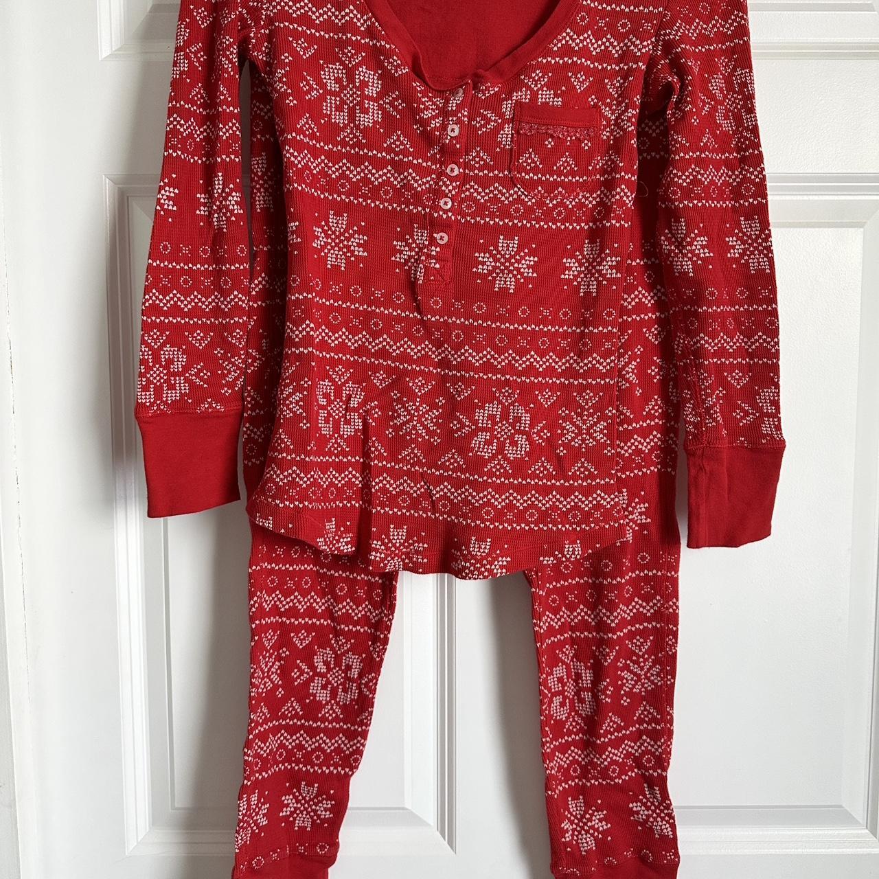 Winter Red Pajama Set Depop