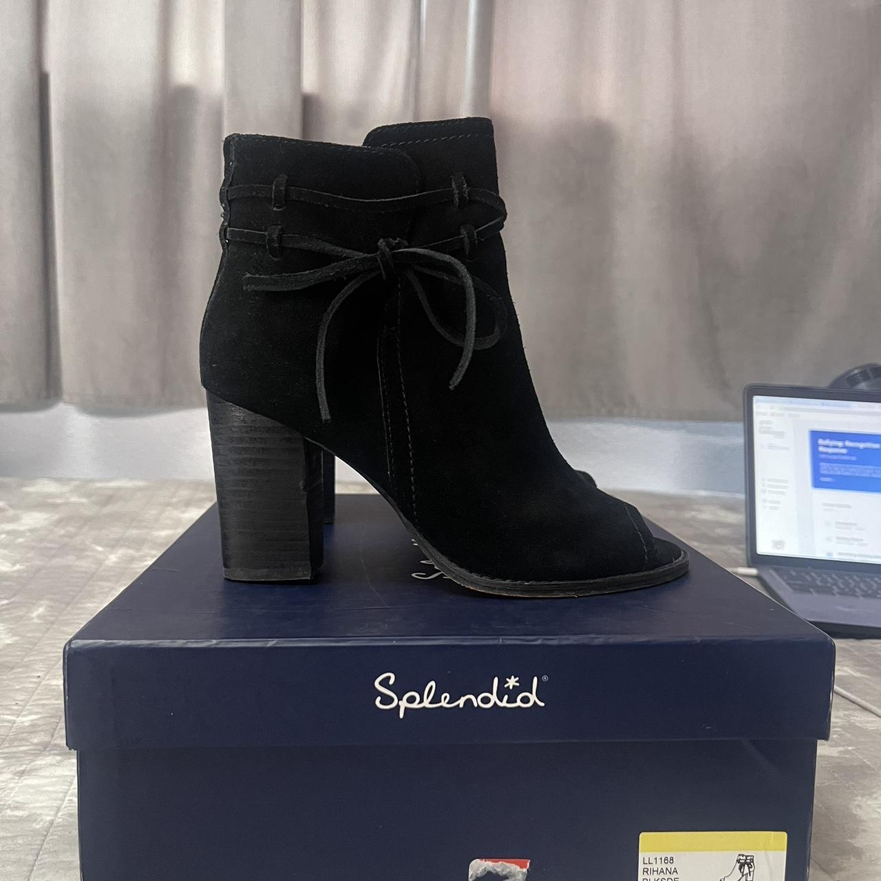 Splendid black sale suede booties