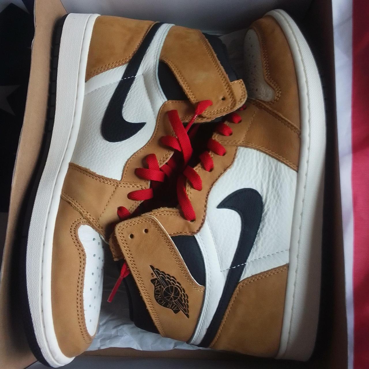 Rookie of the year jordan 1 white outlet laces