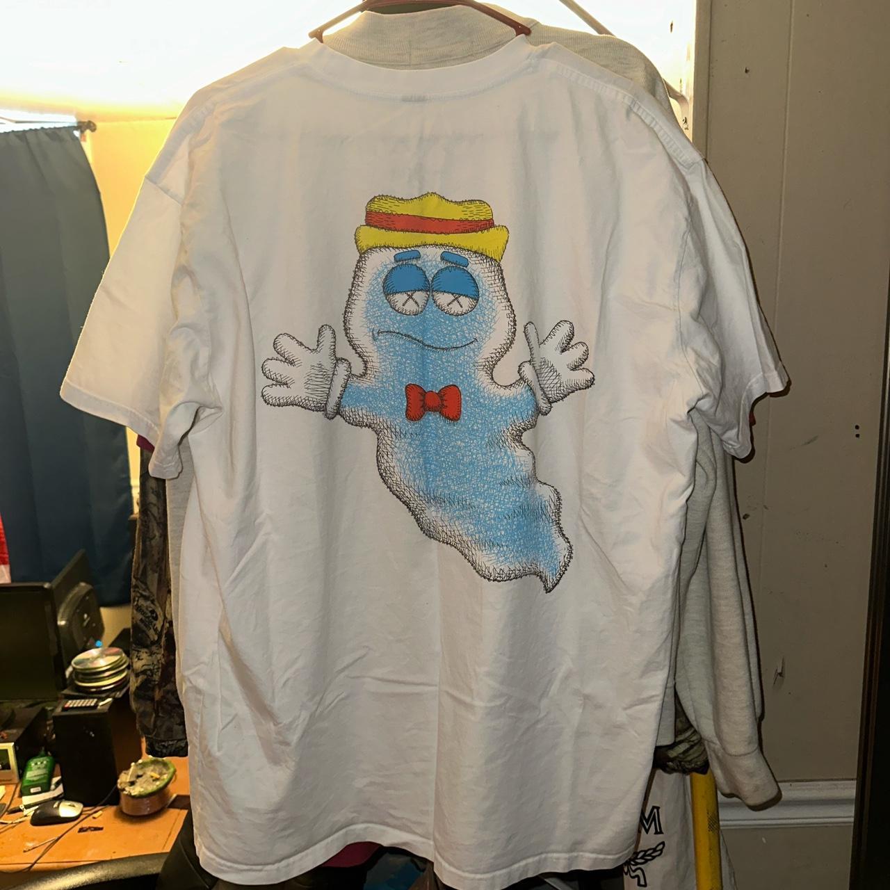 【サマーセール】KAWS x Monsters Boo Berry Tee Kaws “Boo-Berry” Tee Shirt - Size XL - Great | Depop