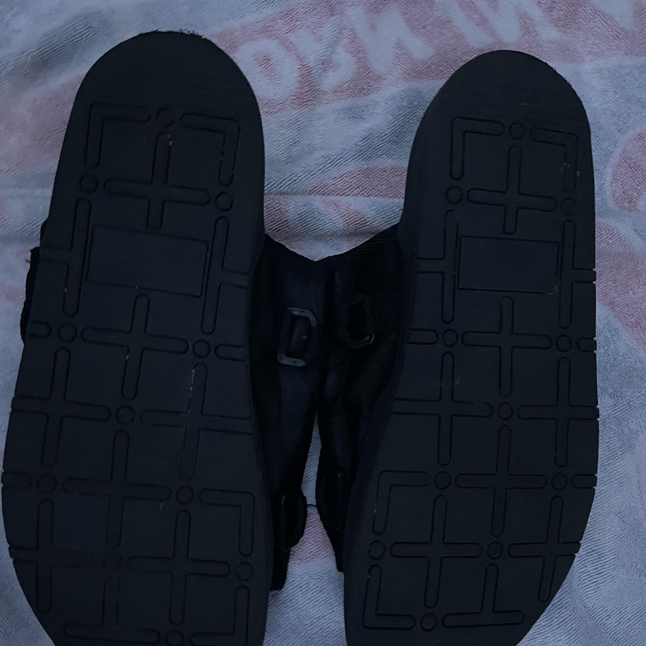 Black flip flop sandals draco slides - Depop