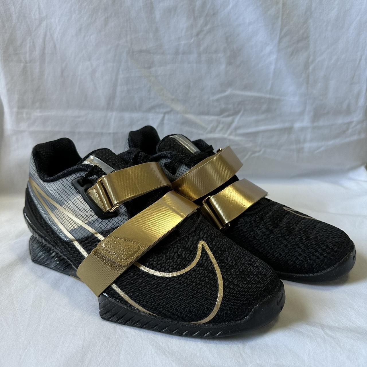 Black and gold nike fashion romaleos 3