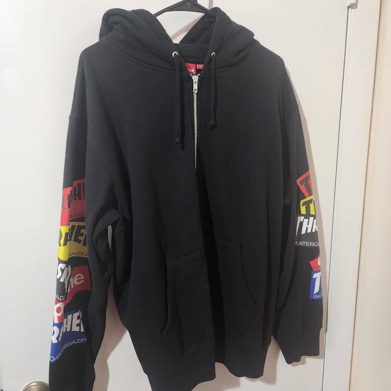 トップス Supreme Thrasher Zip Up Hooded M black Supreme Thrasher Zip Up Hooded Sweatshirt (FW24) - $178