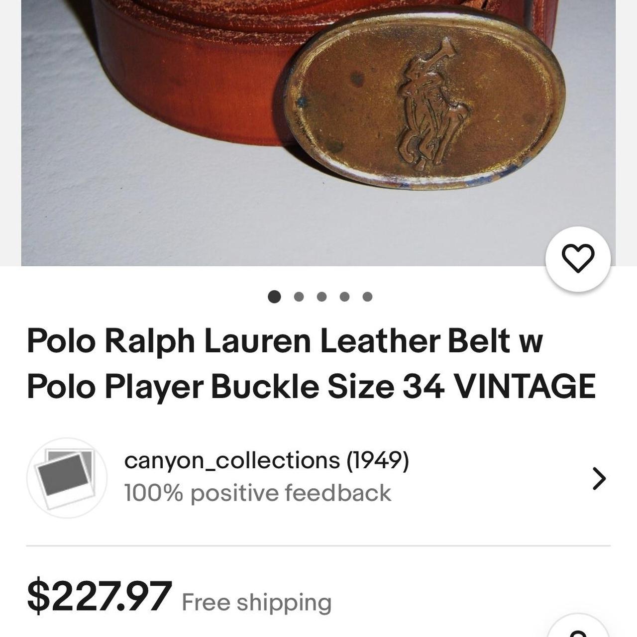 RARE VINTAGE POLO RALPH LAUREN Brown genuine leather | Depop